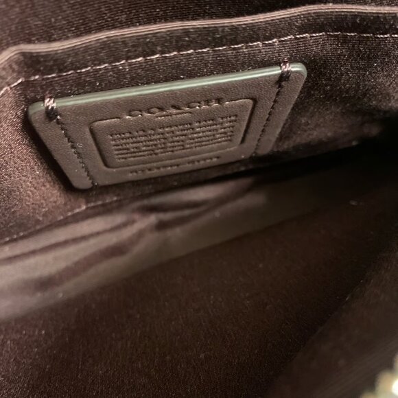 NWT Coach Puffy Linear Quilted Jes Crossbody Bag (Amethyst) - Picture 4 of 12